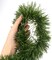 50 Feet Green Tinsel Artificial Pine Decorative Greenery (Green)